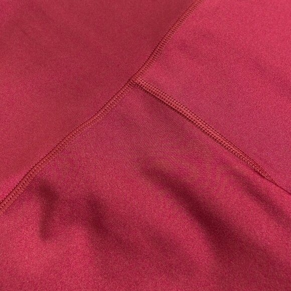 Athleta Elation Shine Tight Shiny Metallic Deep Red Activewear Leggings - Picture 11 of 15